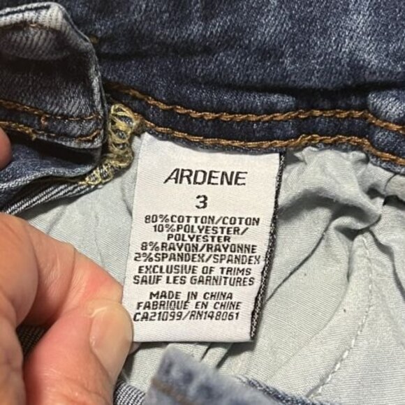 Eighty Two Womens Juniors Denim Overalls Distressed Blue Medium Wash Size 03 - Picture 12 of 12